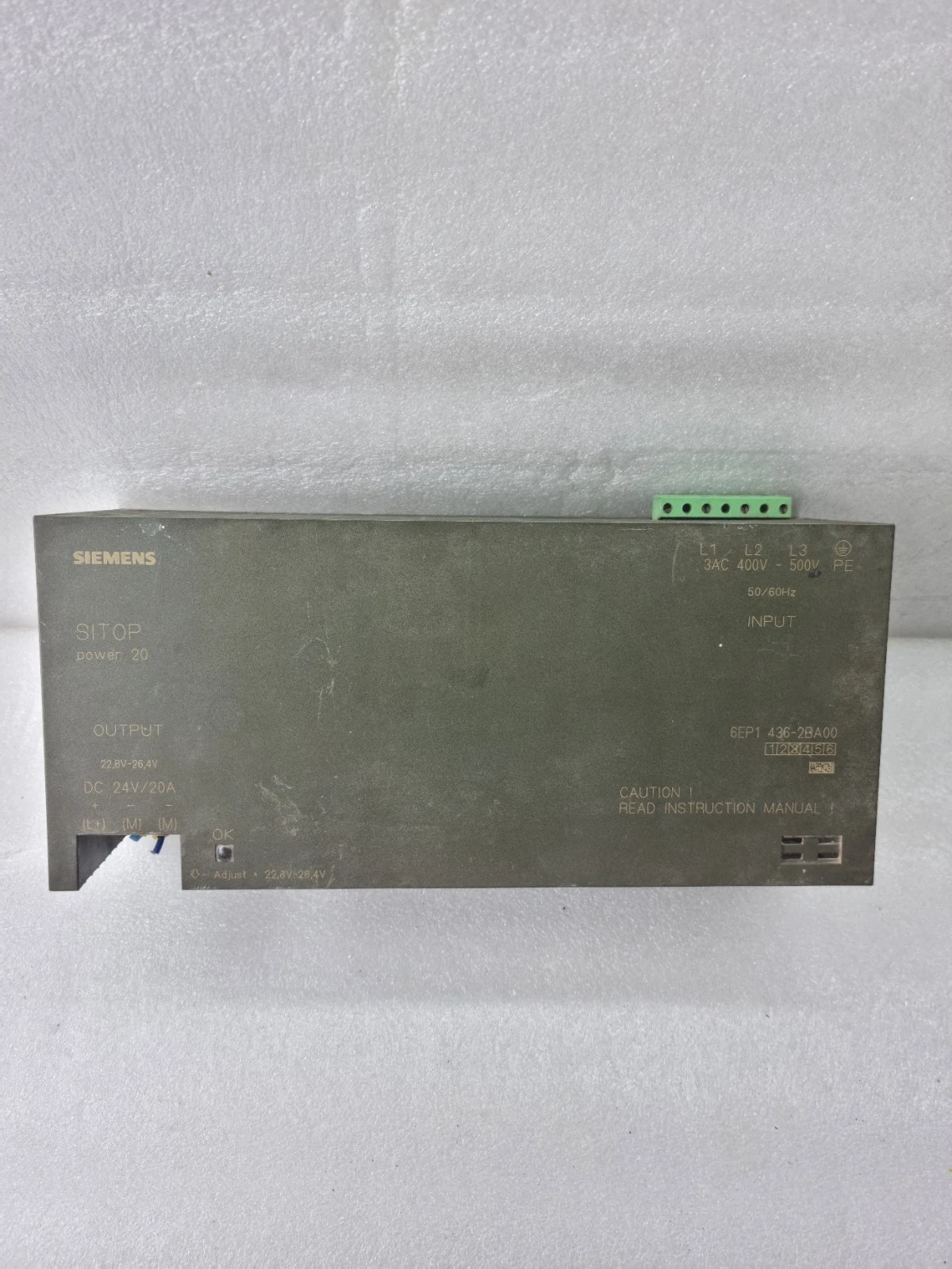 SIEMENS SITOP POWER20 6EP 1436-2BA00 POWER SUPPLY MADE-ROMANIA